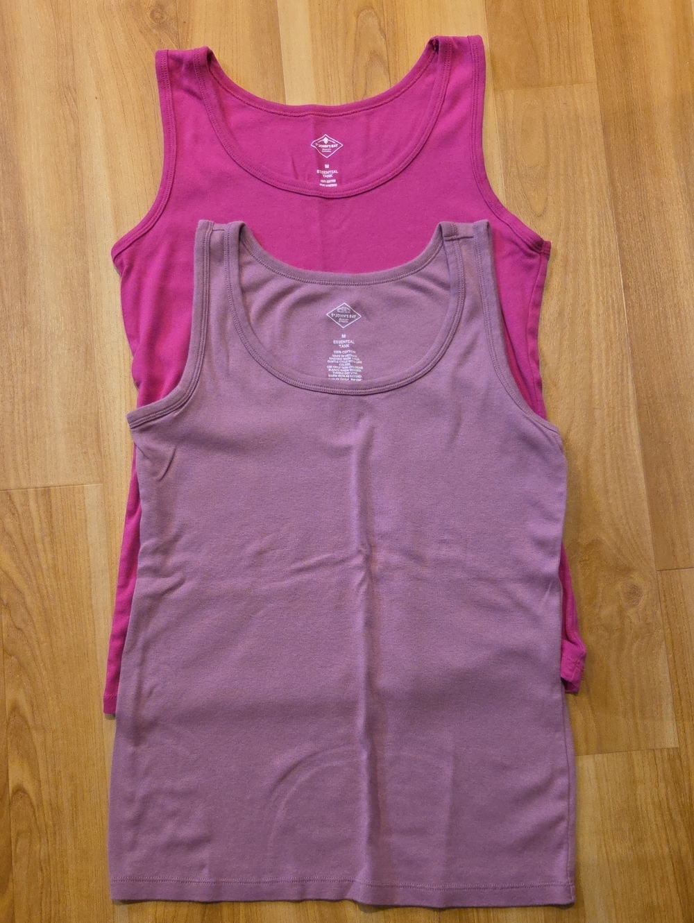 St. John's Bay Women's Tank Top Duo - Fuchsia & Mauve